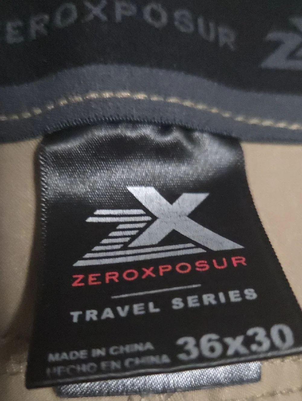 ZeroXposur Men's Lightweight Khaki Chinos Size 36 X 30